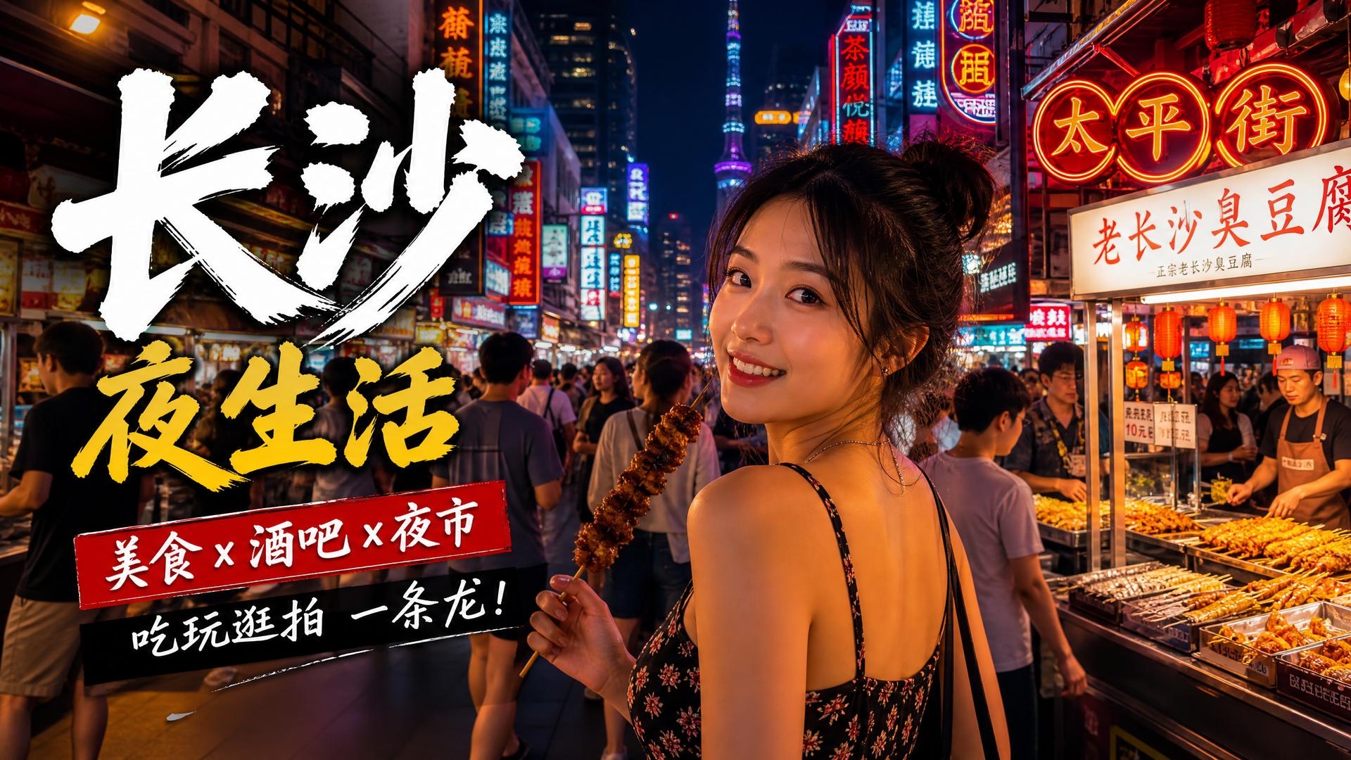 抖音风城市夜景模板